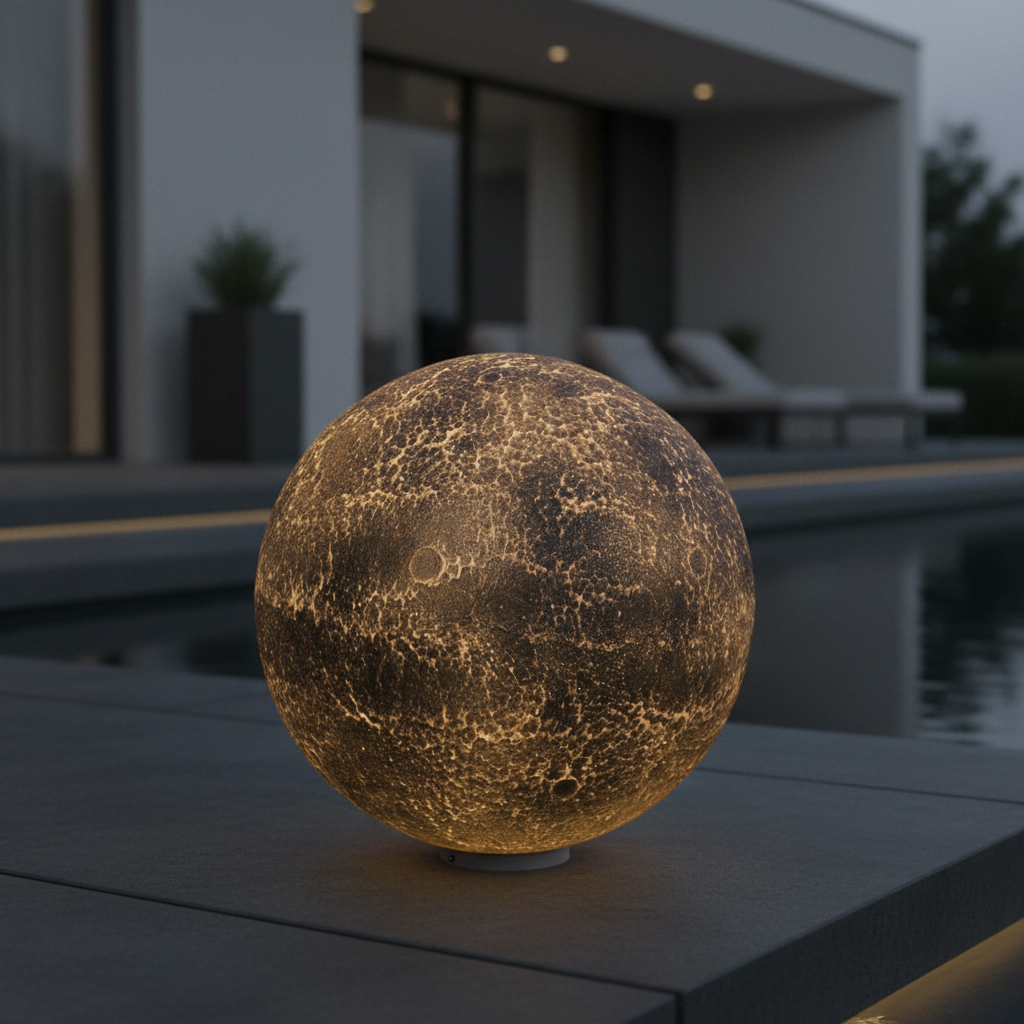 Външно осветително тяло глобус BLACKGLOW 40CM Черен