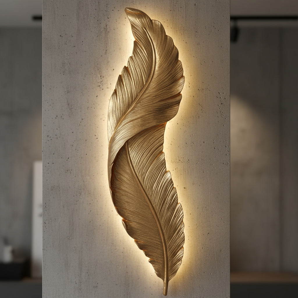LED аплик GOLDEN Luxury Feather XXL 40W 90CM
