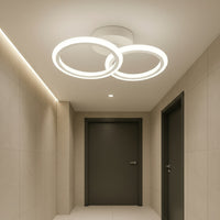 LED осветително тяло 1+1 Circle Design бяло еквивалент 300W с дистанционно