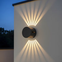 LED аплик за външен монтаж 6W SKYLINE ROUND Черен