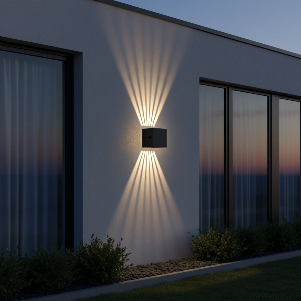 LED аплик за външен монтаж 6W SKYLINE Черен