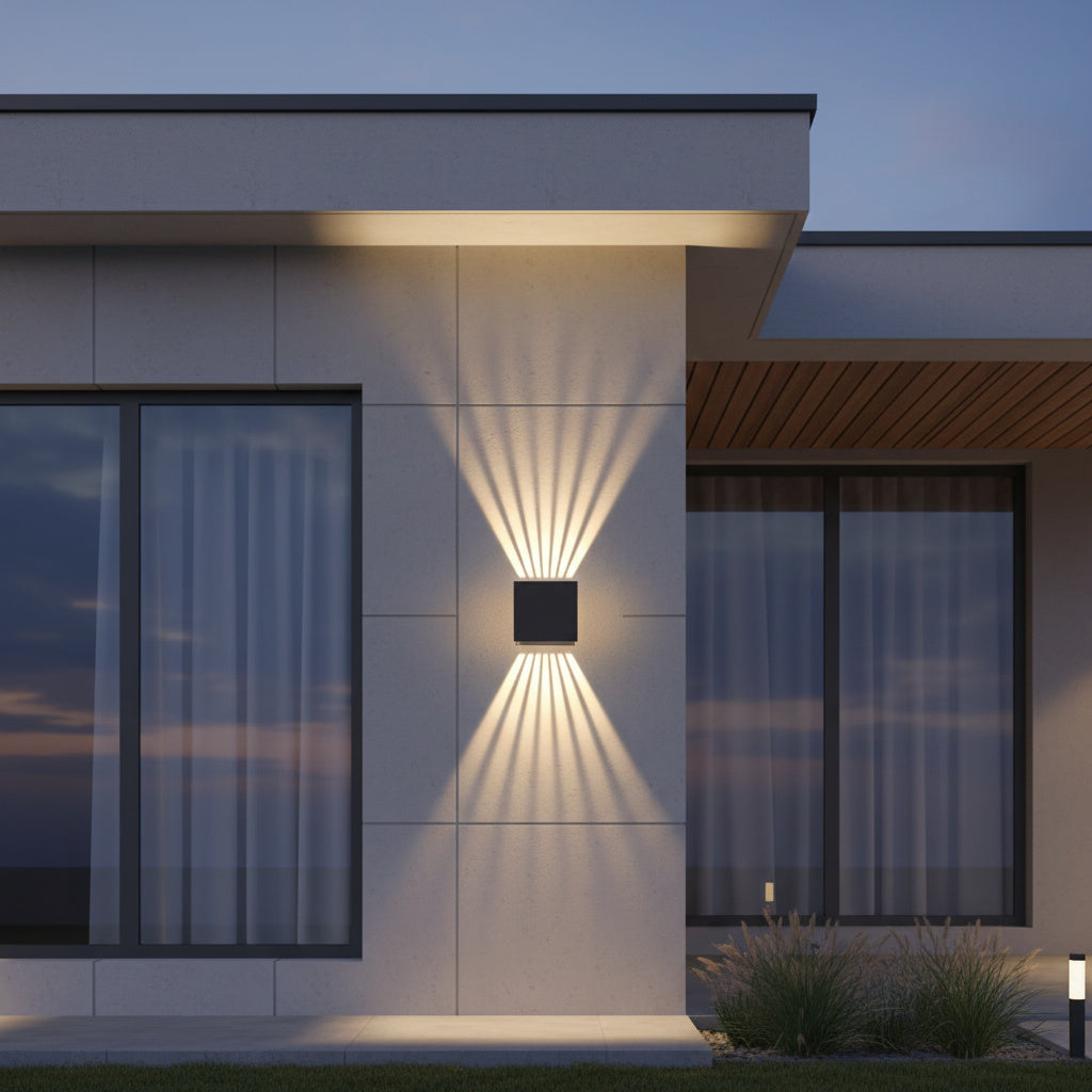 LED аплик за външен монтаж 6W SKYLINE Черен