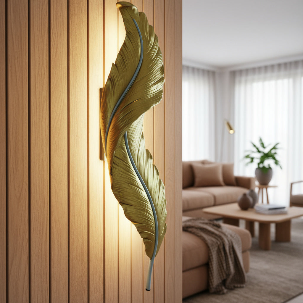 LED аплик GOLD Luxury Feather 25W 63CM