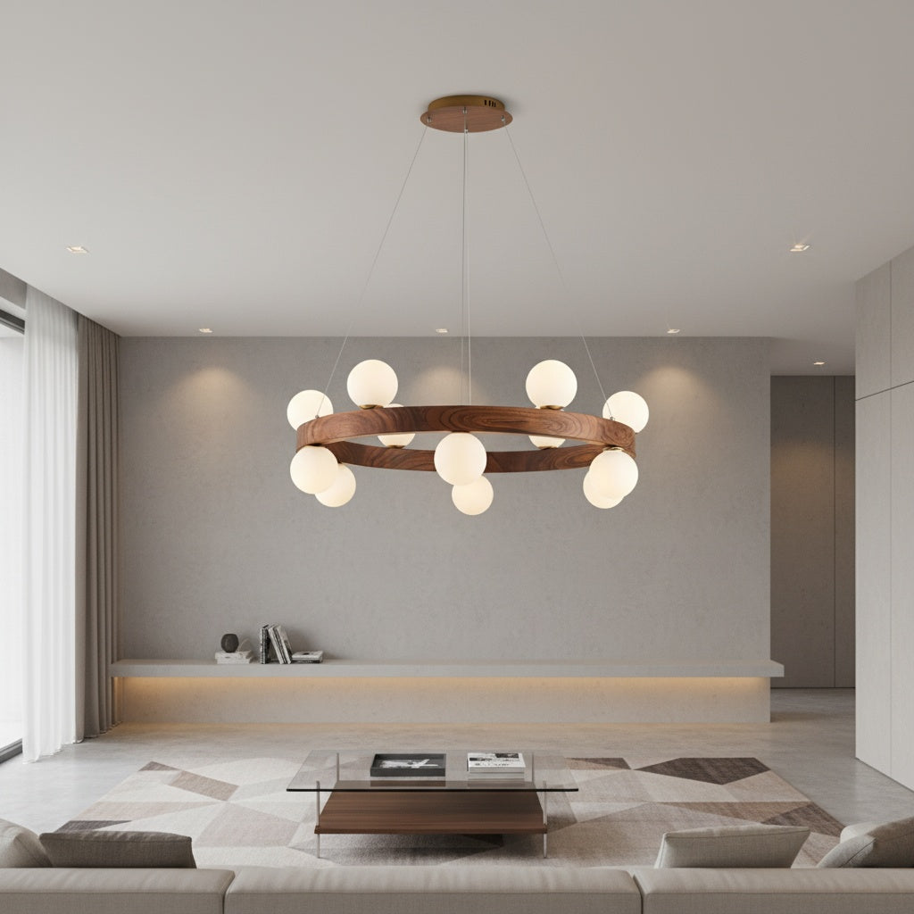 Осветително тяло LED Абажур ZAVI 12xG9 Wood