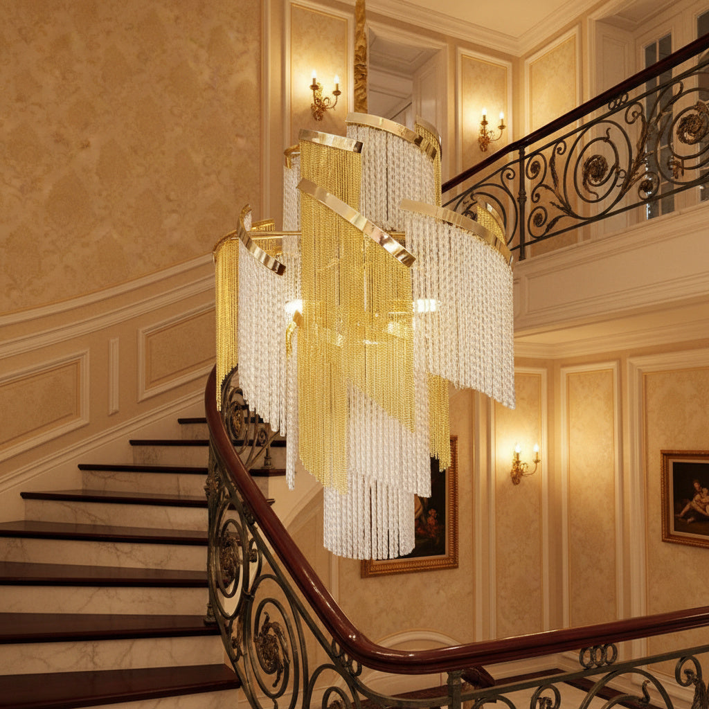 Полилей от кристал Gold Seraphine 85CM