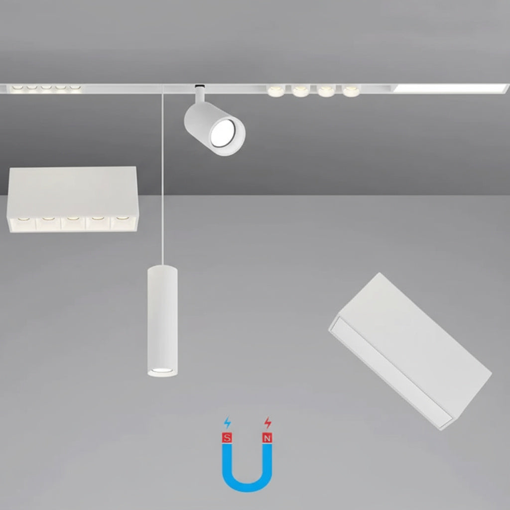 LED спот 10W 30cm магнитен бял линеен мат