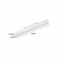 LED спот 10W 30cm магнитен бял линеен мат