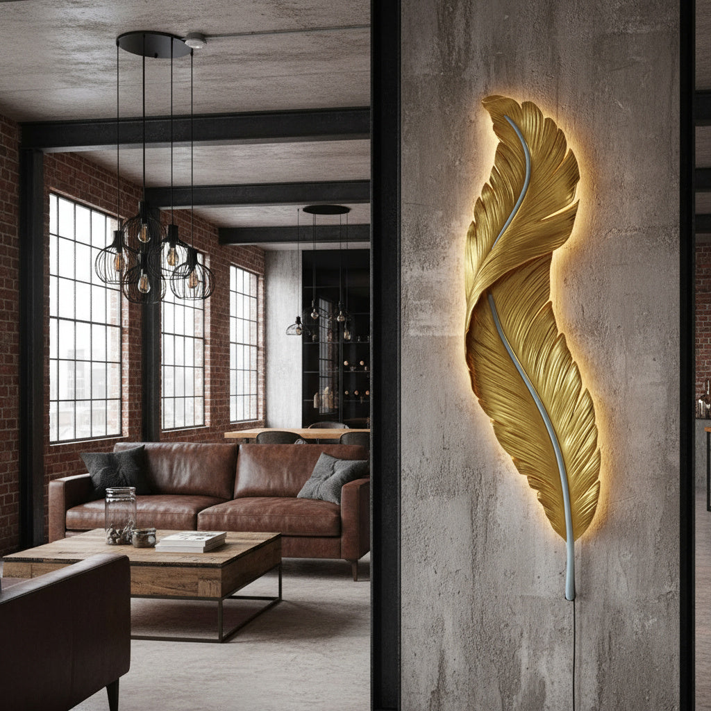 LED аплик GOLD Luxury Feather 25W 63CM
