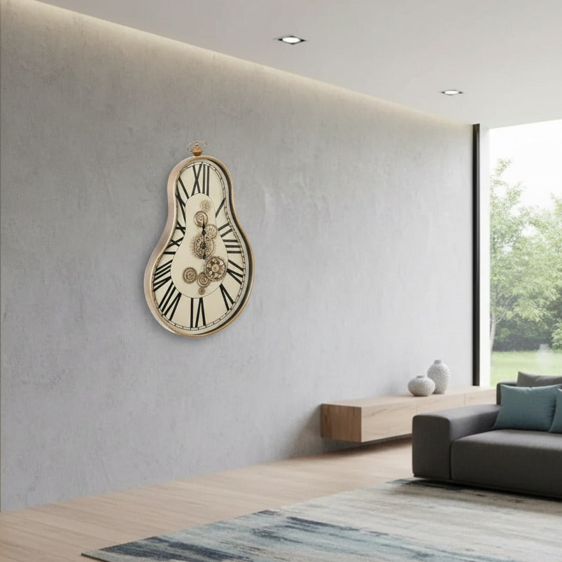 Декоративен стенен часовник Majestic Gear Clock 92x52CM