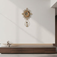 Декоративен стенен часовник Regal Gear Gold 95x61CM