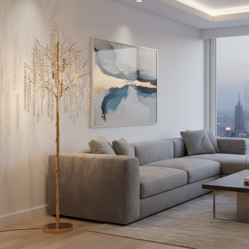 Лампион Cristal LUXURY Golden Willow 175CM