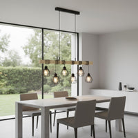 Осветително тяло TOWNSHEND 5 Black & Wood Eglo