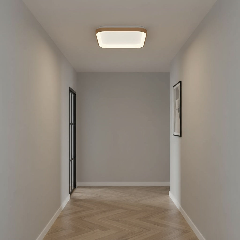 LED плафон Gold Square 48cm еквивалент 200W