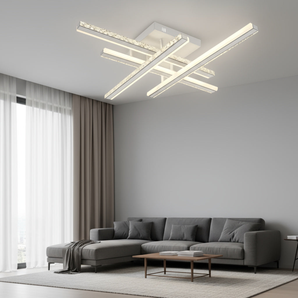 Осветително тяло LED MEDO WHITE Lines Еквивалент 700W Дистанционно