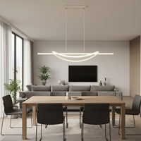 Lustra LED SIMA Suspendata White Echivalent 500W Telecomanda Lighting Fixtures
