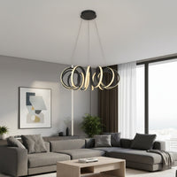LED осветително тяло пендел POVRA Black еквивалент 300W с дистанционно