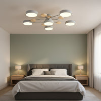 LED осветително тяло Grey & Wood 5+1 Еквивалент 800W Дистанционно