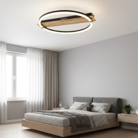 Осветително тяло LED MONDEO Black & Wood Еквивалент 350W Дистанционно