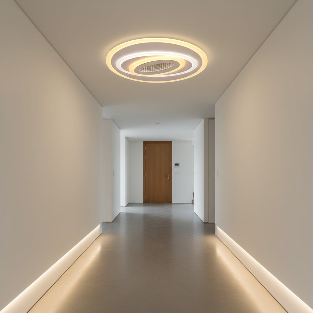 Lustra LED YULU ROUND Echivalent 350W Telecomanda Lighting Fixtures