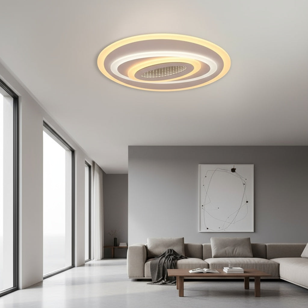 LED осветително тяло YULU ROUND Еквивалент 350W Дистанционно