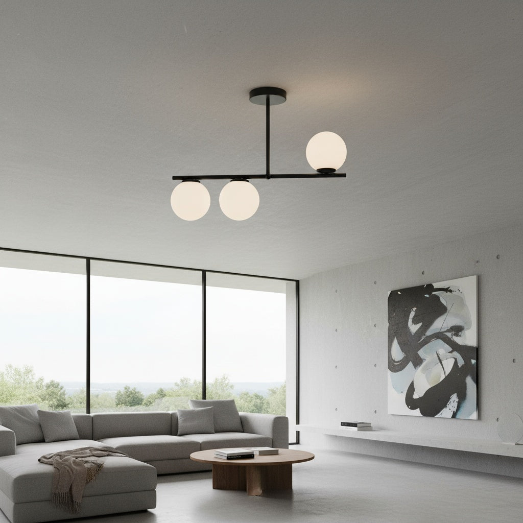 Lustra Mini VENERA Abajur MAT BLACK 3XE27 Chandeliers