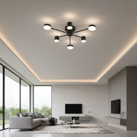 LED осветително тяло Nordic Style WEB Black еквивалент 300W с дистанционно