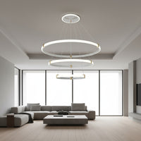 LED осветително тяло висящо ZENO White 3 сегмента еквивалент 400W с дистанционно