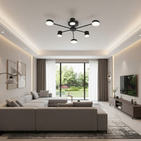 LED осветително тяло Nordic Style WEB Black еквивалент 300W с дистанционно