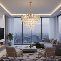 Candelabru Cristal MALLI Gold ⌀50CM Chandeliers Crystal