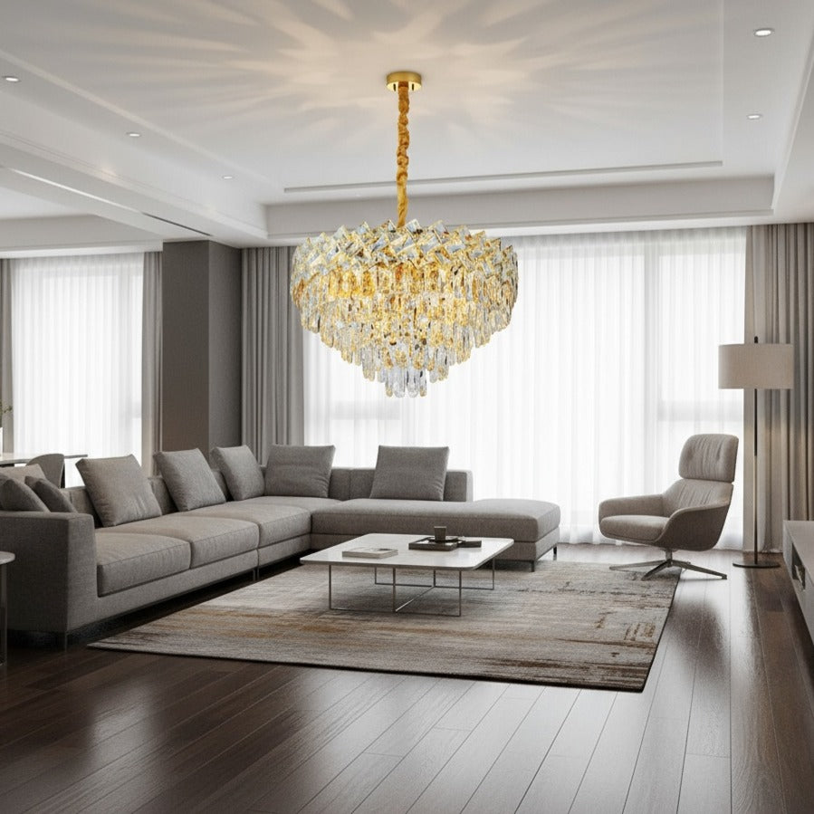 Полилей кристал MALLI Gold ⌀60CM