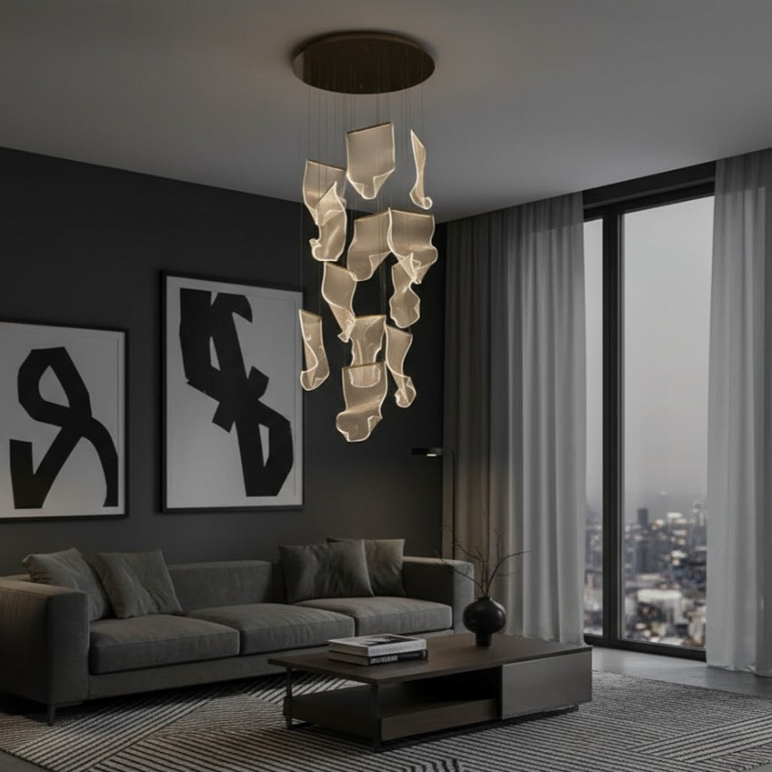 LED осветително тяло Luxury PAPER QUILL GOLD 12 елемента Еквивалент 300W