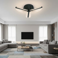 LED осветително тяло Mini FOLLO Black еквивалент 200W с дистанционно