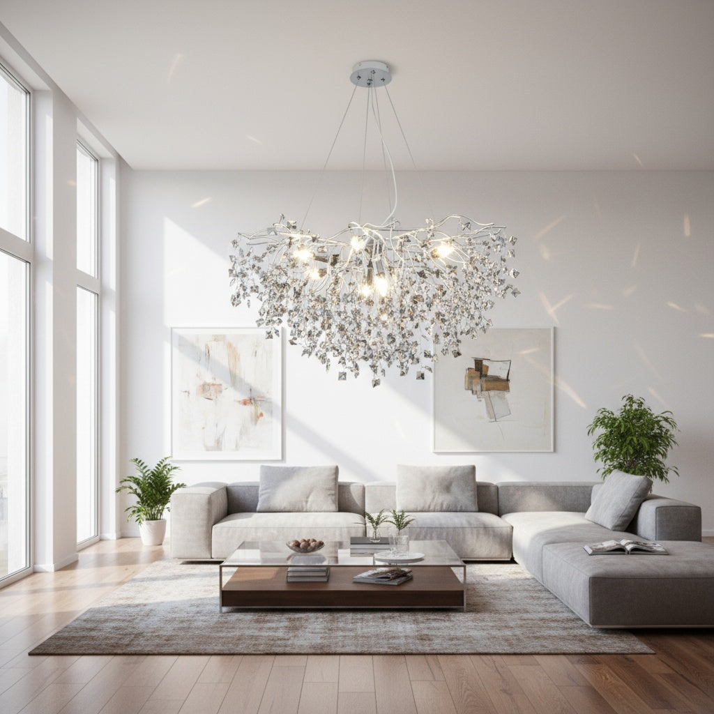 Полилей кристал LUXURY Silver SOFT 80cm
