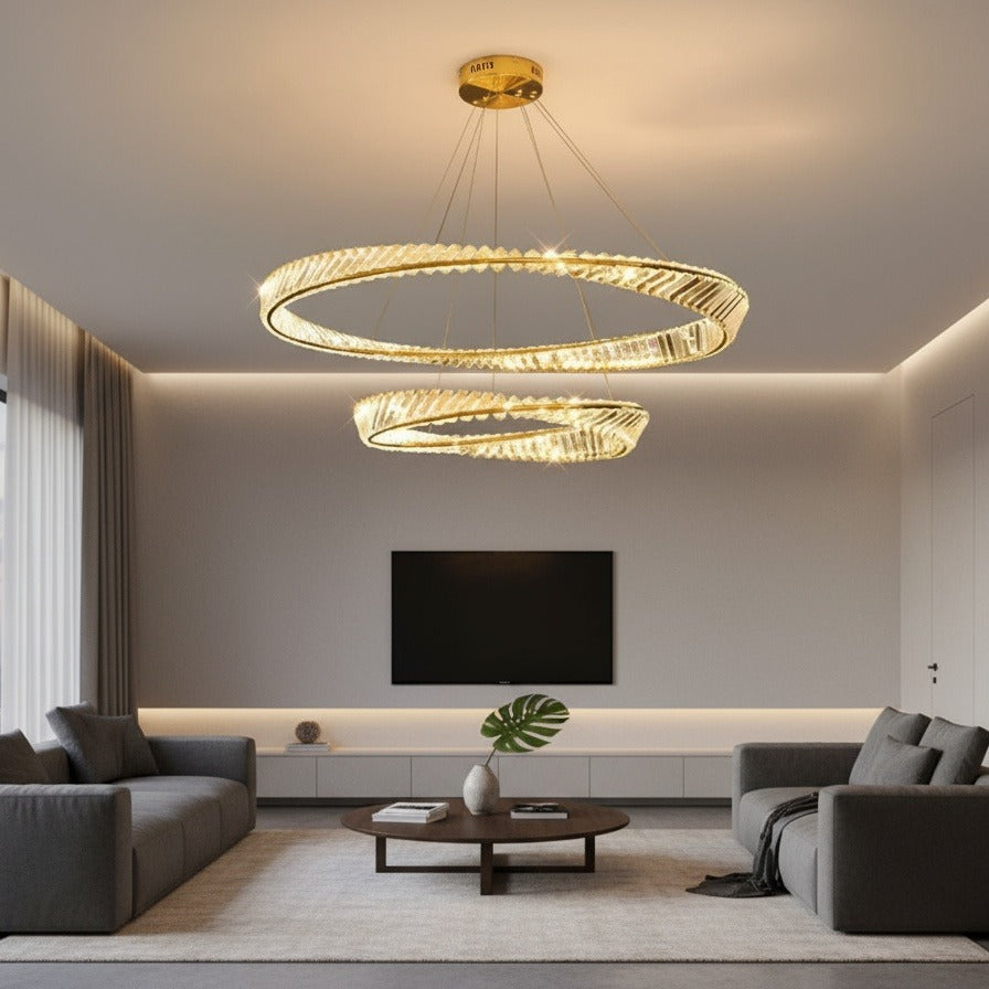Осветително тяло LED Кристал Висящо Maxi EnVogue с дистанционно
