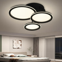 LED осветително тяло Polin 3 BLACK CIRCLE еквивалент 510W с дистанционно