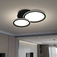 LED осветително тяло Polin 2 BLACK CIRCLE 300W с дистанционно