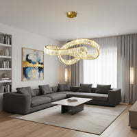 LED осветително тяло LEVA Cristal Gold 3 функции с дистанционно