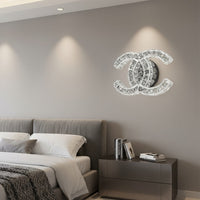 LED аплик CRISTAL Double C Silver