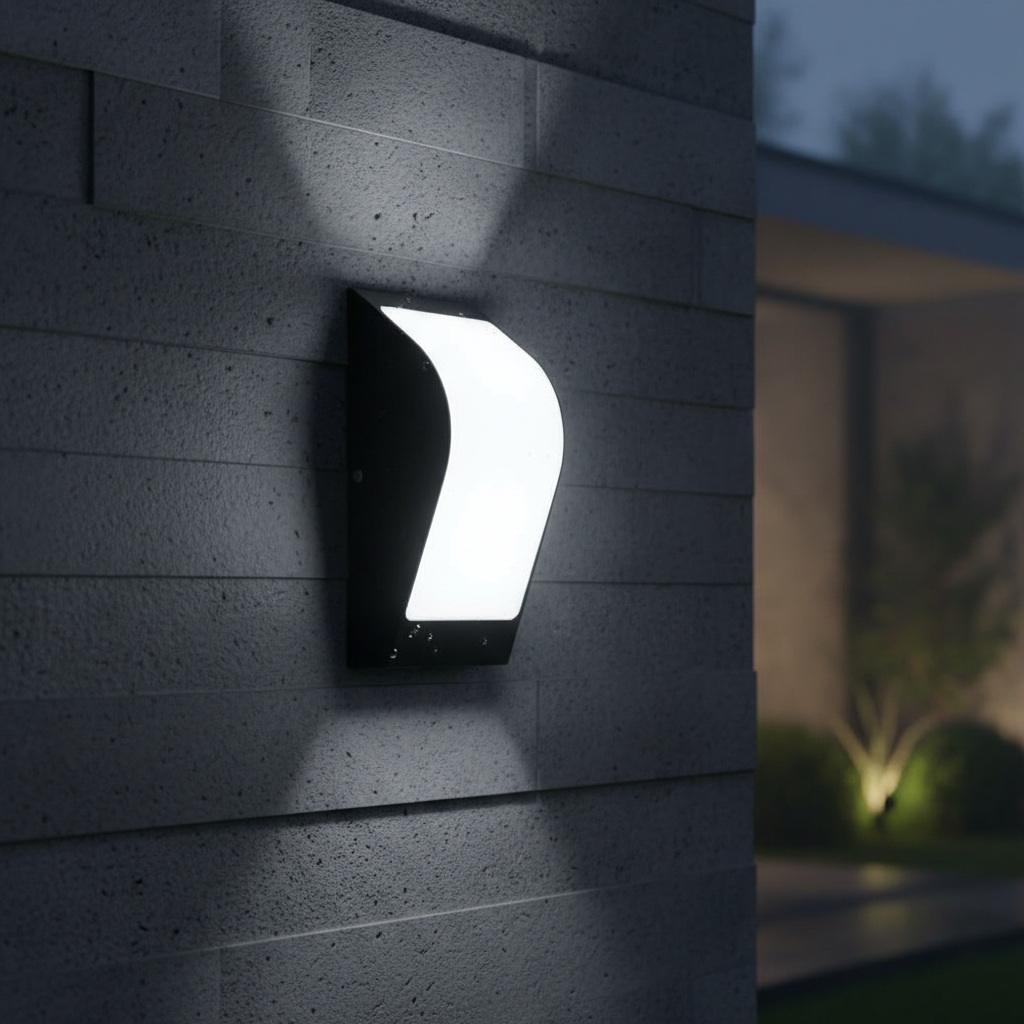 LED аплик 12W LUMETTA за външен монтаж, черна