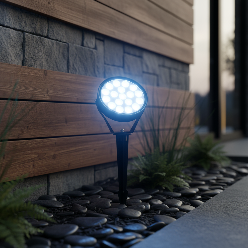 LED спот за градина Lollipop 15W студена светлина черен