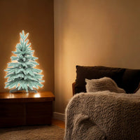 Изкуствена коледна елха 60cm Nordic Blue 62 клона с 3D иглички, естествен вид