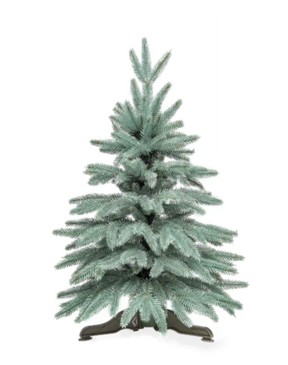 Изкуствена коледна елха 60cm Nordic Blue 62 клона с 3D иглички, естествен вид
