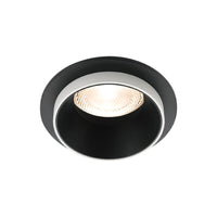 Вграден кръгъл спот черен & бял фасунга MR16 Ø92x38mm