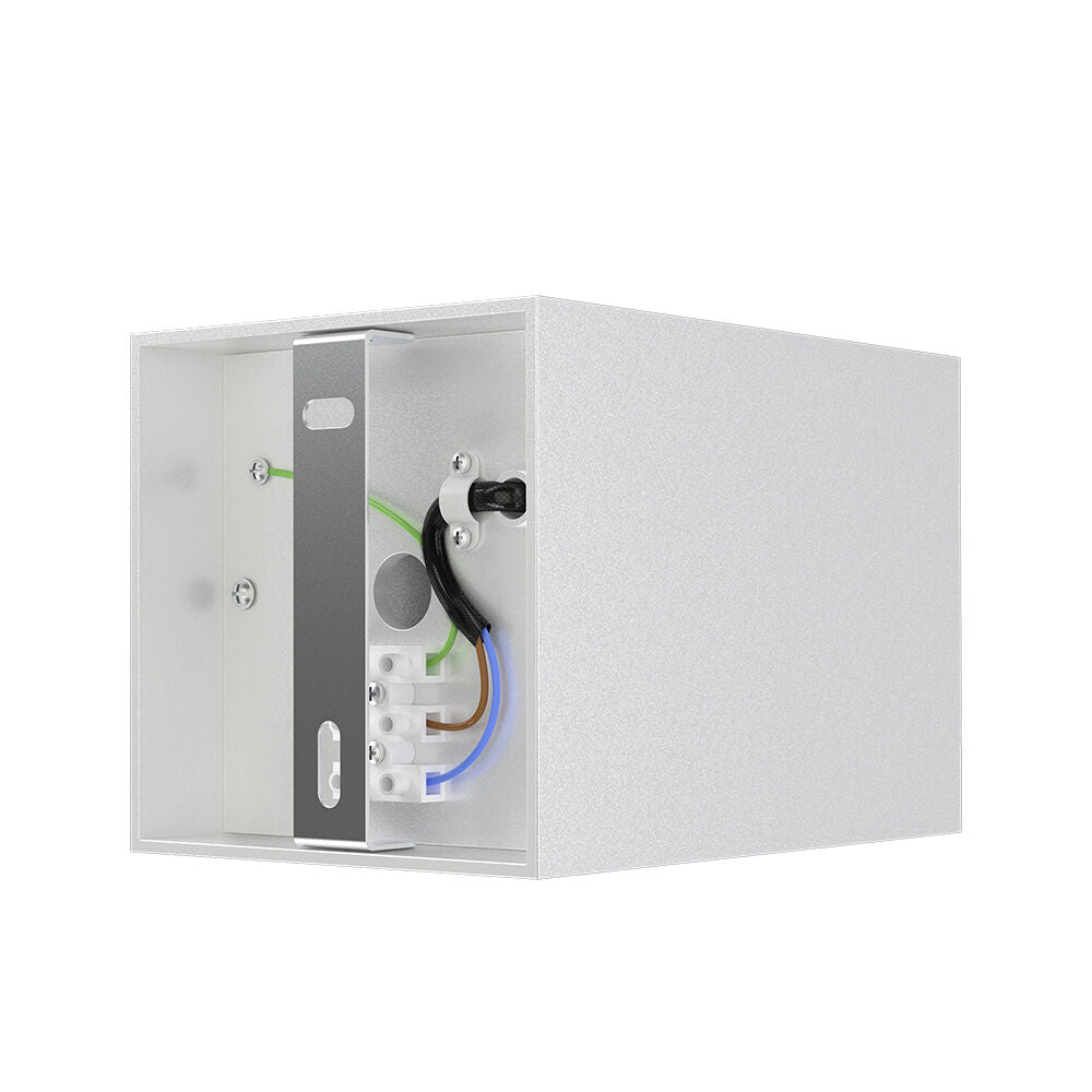 Квадратен повърхностен спот бял & черен фасунга GU10 L97xH140mm