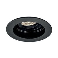 Вграден кръгъл спот с регулируем сноп, черен, фасунга MR16 Ø100x30mm