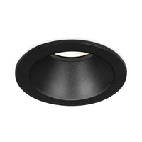 Вграден кръгъл спот черен фасунга MR16 Ø85x32mm