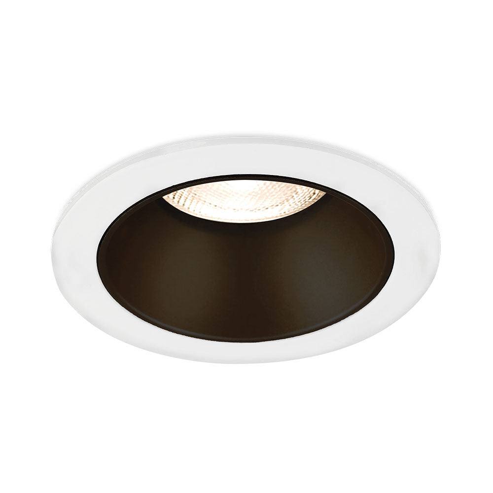 Вграден кръгъл спот бял & черен фасунга MR16 Ø85x32mm