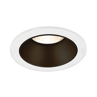 Вграден кръгъл спот бял & черен фасунга MR16 Ø85x32mm