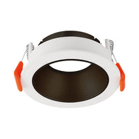 Вграден кръгъл спот бял & черен фасунга MR16 Ø85x32mm
