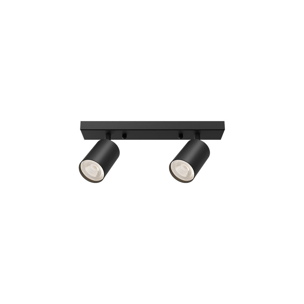 Lustra Neagra Liniara cu 2 Spoturi Reglabile 2xGU10 Lighting Fixtures